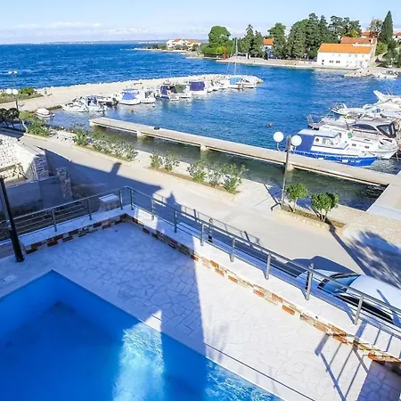 Steinhaus Mediterra Mit Pool & Meerblick - Lukoran, Insel Ugljan Bei Zadar *