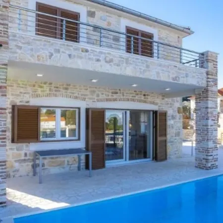 Steinhaus Mediterra Mit Pool & Meerblick - Lukoran, Insel Ugljan Bei Zadar * Lukoran