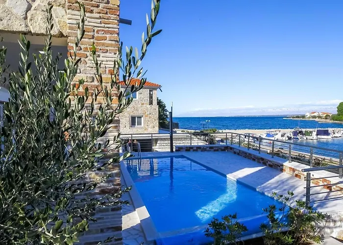 بيت للعطل Steinhaus Mediterra Mit Pool & Meerblick - Lukoran, Insel Ugljan Bei Zadar