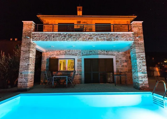 Steinhaus Mediterra Mit Pool & Meerblick - Lukoran, Insel Ugljan Bei Zadar بيت للعطل *