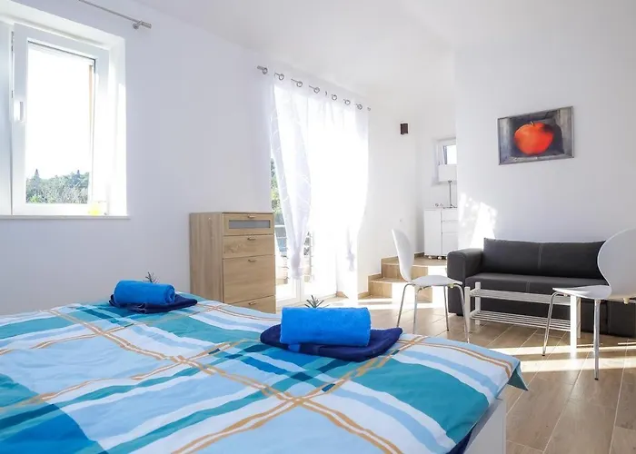 Steinhaus Mediterra Mit Pool & Meerblick - Lukoran, Insel Ugljan Bei Zadar *
