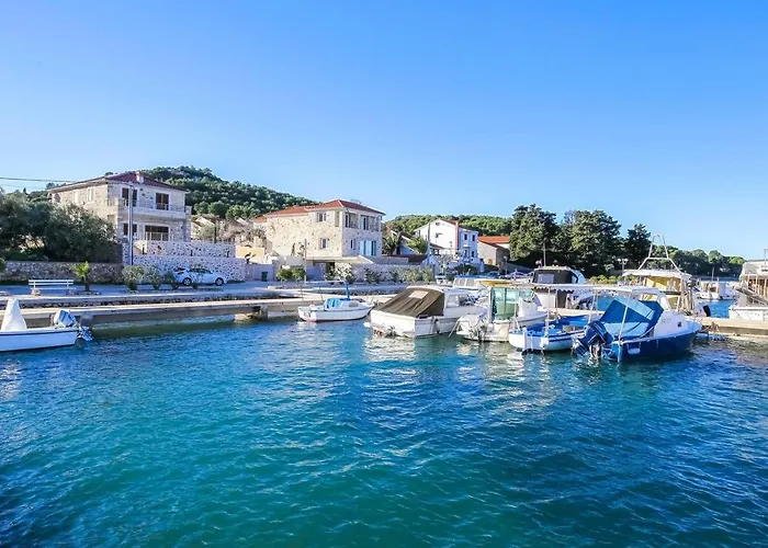 Steinhaus Mediterra Mit Pool & Meerblick - Lukoran, Insel Ugljan Bei Zadar بيت للعطل
