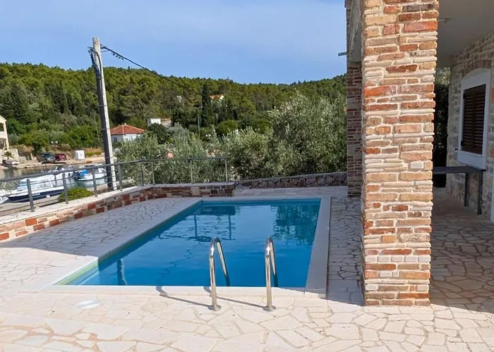 بيت للعطل Steinhaus Mediterra Mit Pool & Meerblick - Lukoran, Insel Ugljan Bei Zadar