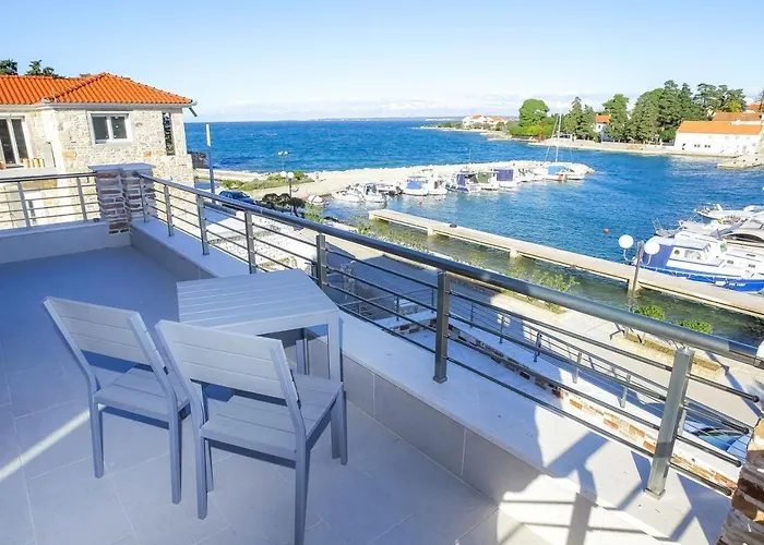 Steinhaus Mediterra Mit Pool & Meerblick - Lukoran, Insel Ugljan Bei Zadar