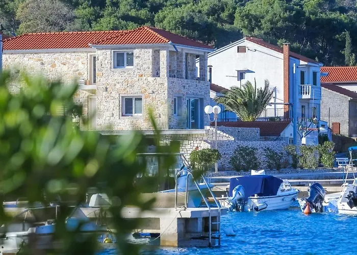 بيت للعطل Steinhaus Mediterra Mit Pool & Meerblick - Lukoran, Insel Ugljan Bei Zadar