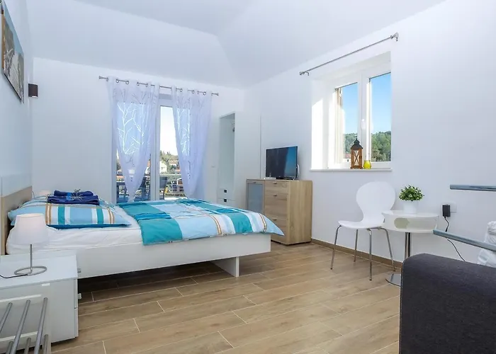 Steinhaus Mediterra Mit Pool & Meerblick - Lukoran, Insel Ugljan Bei Zadar بيت للعطل
